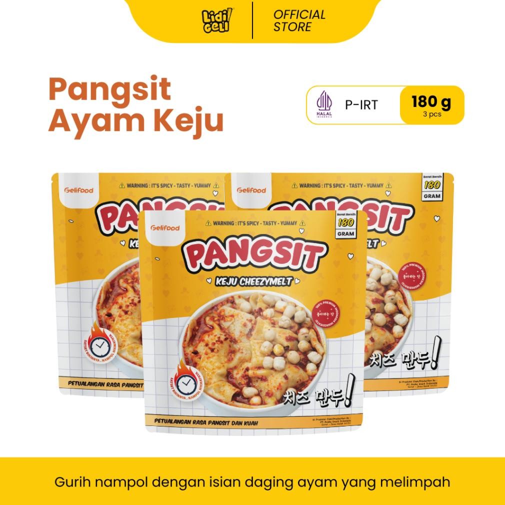 

TERMURAH Geli Food - Paket Kombo 3 Pack Series Pangsit Keju Kuah Merecon Isi Ayam Siap kirim