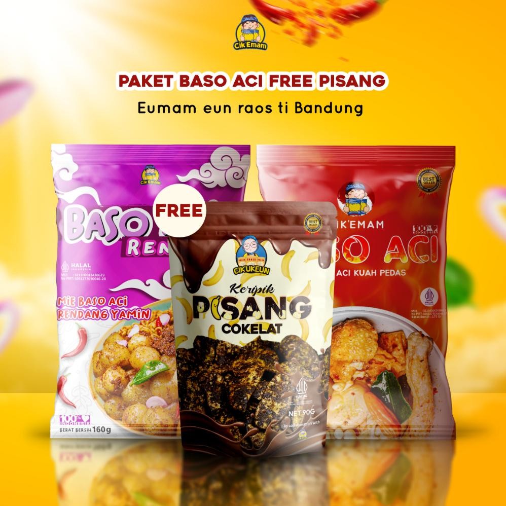 

TERMURAH Cikemam Baso Aci & Baso Aci Rendang + Piscok Siap kirim