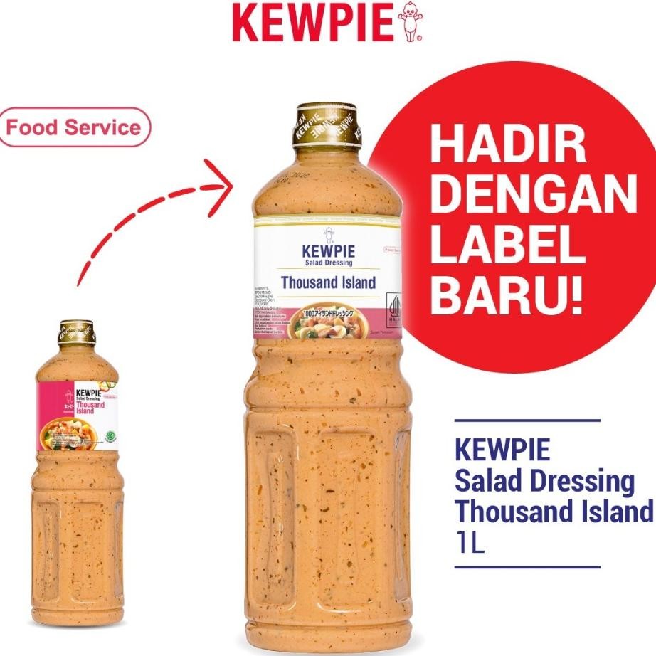 

Kewpie Thousand Island 1 Liter Salad Dressing Saus Siram 1 L