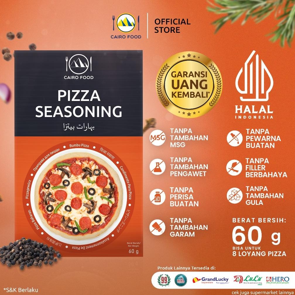 

TERMURAH Bumbu Pizza Sehat Untuk Saus Tomat dan Adonan Sehat Tanpa MSG, 100% Rempah Murni|CairoFood Siap kirim