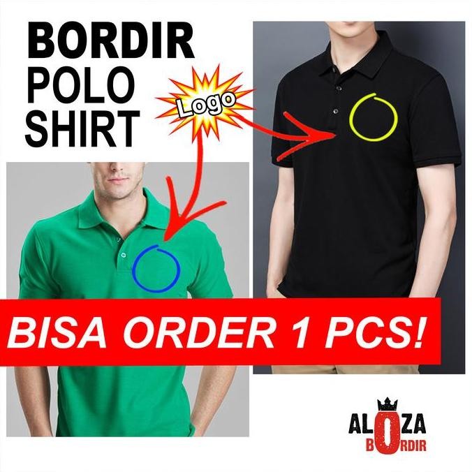 Sale Kaos Polo / Kaos Kerah / Polo Shirt / Bordir Custom Desain Sendiri