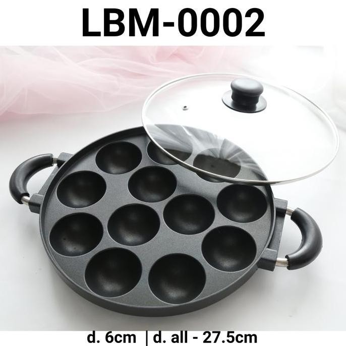 LBM-2 CETAKAN LOYANG HAPPY WAJAN TEFLON KUE CUBUT CARA BIKANG