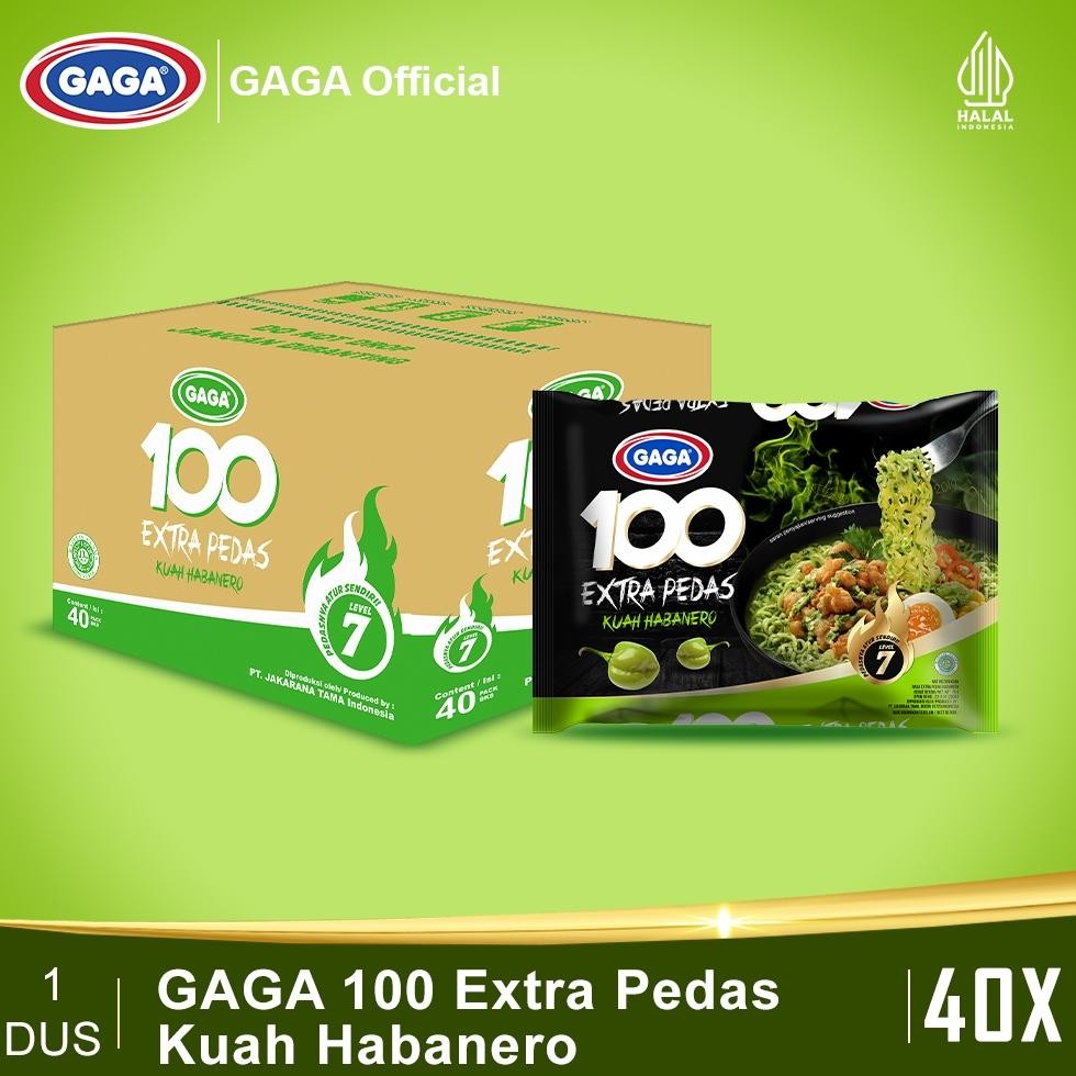 

TERMURAH GAGA 100 Extra Pedas Kuah Habanero (1 DUS isi 40pcs) Siap kirim