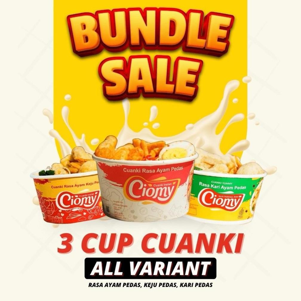 

Fbn Ciomy - Paket Bundling 3 All Varian Reguler/ Cuanki Ayam Pedas Kuah Keju/ Cuanki Ayam Pedas Reguler/ Cuanki Kuah Soto We-53