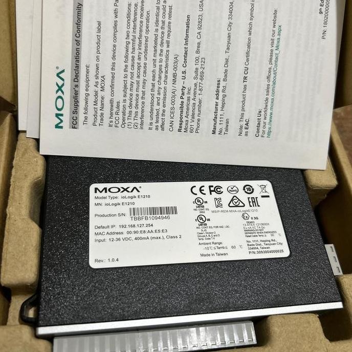 Moxa Iologik E1210 Moxa Iologik E1210 V1.0.4 New Stok