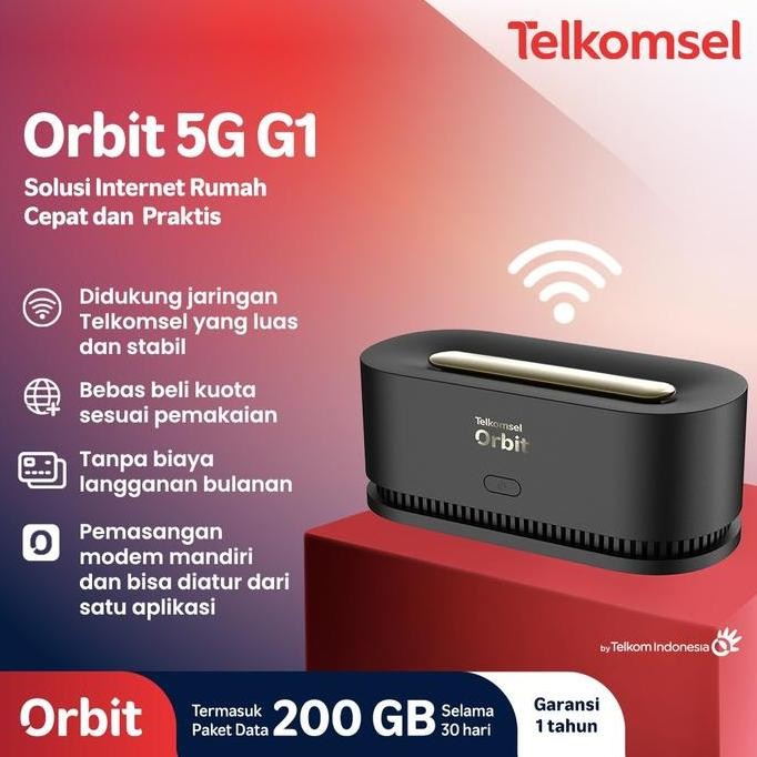 Telkomsel Orbit 5G G1 Modem Wifi 5G High Speed Free Kuota 200Gb New Stok