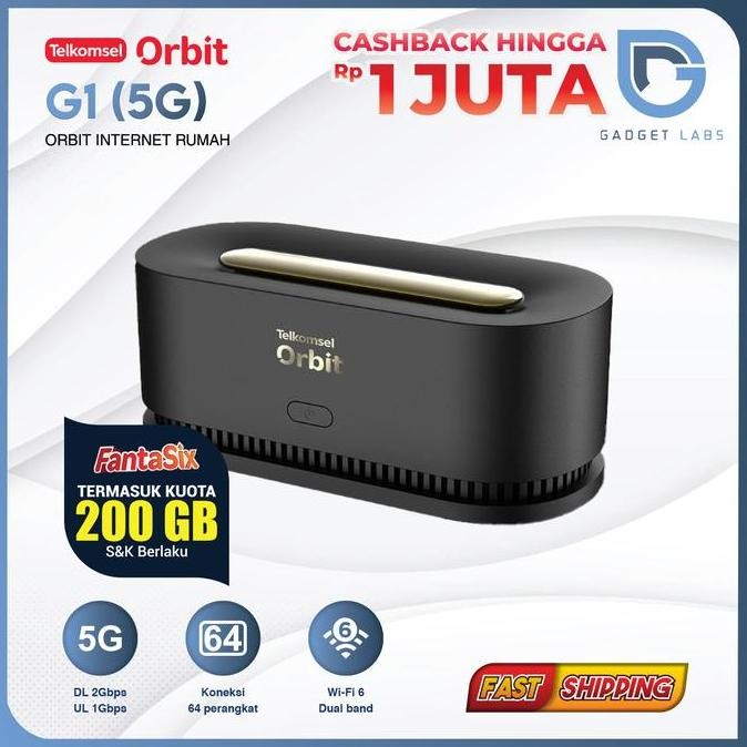 Modem Telkomsel Orbit 5G G1 Wifi 5G & 4G Lte Free Kuota 200Gb New Stok
