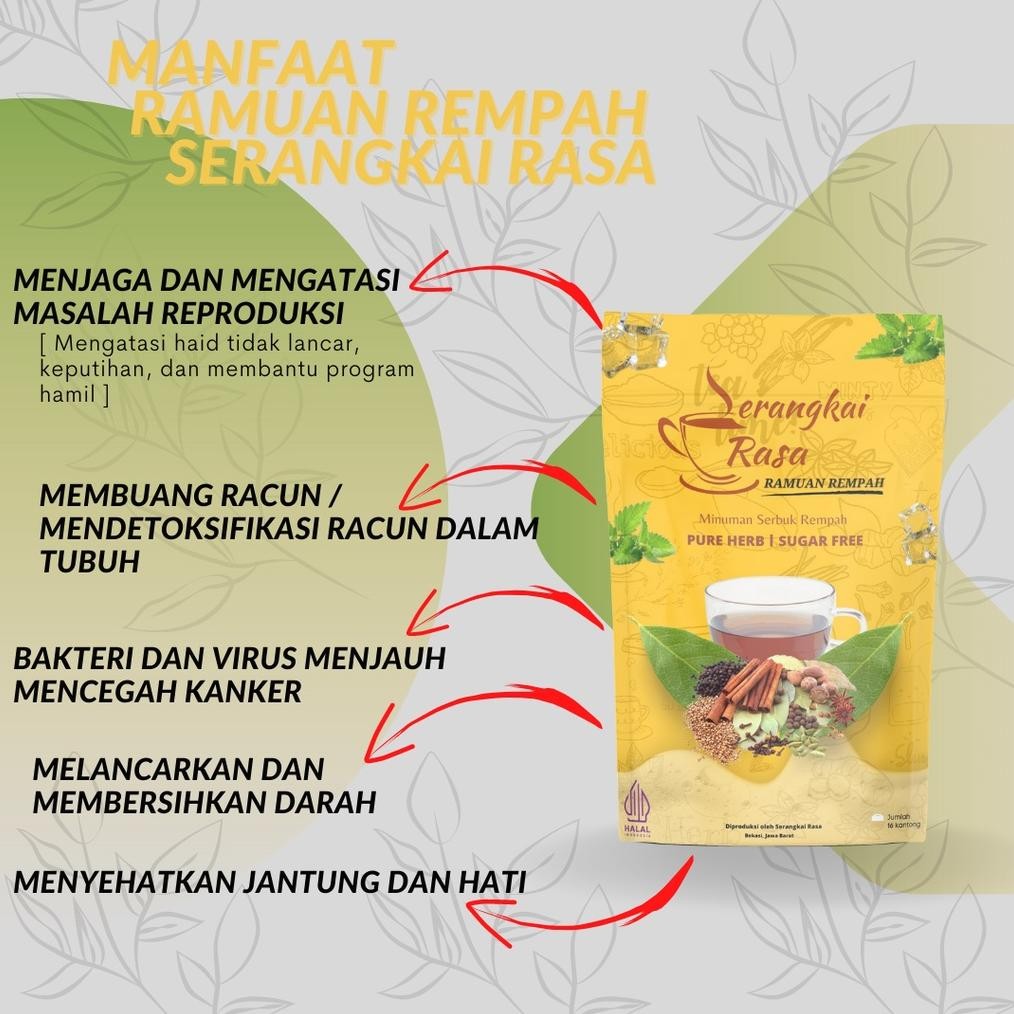 

Cod [ Pouch Kuning ] Teh Detox | Teh Celup Rempah | Jsr | Imunitas | Ramuan Rempah Serangkai Rasa Dvc-78