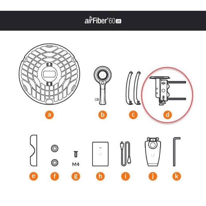 Ubiquiti Af60-Lr Airfiber 60 Lr Af60-Lr New Stok