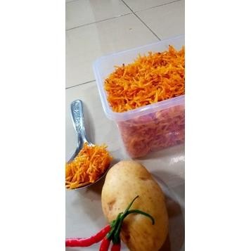 

Cod Termurah Kentang Goreng Mustofa 500 Gram Pedas Manis Garing Kriuk Tanpa Bahan Pengawet Bu-100