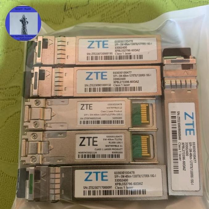 Sfp Bidi 10G 40Km Zte Sepasang New Stok