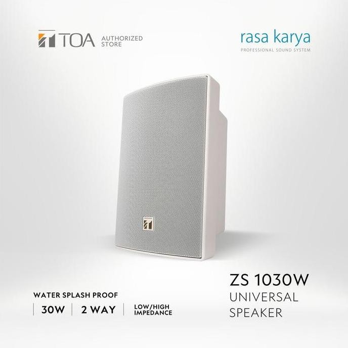 JH8 Speaker TOA ZS-1030 ZS1030 B W zs1030b zs1030w 1030b 1030w