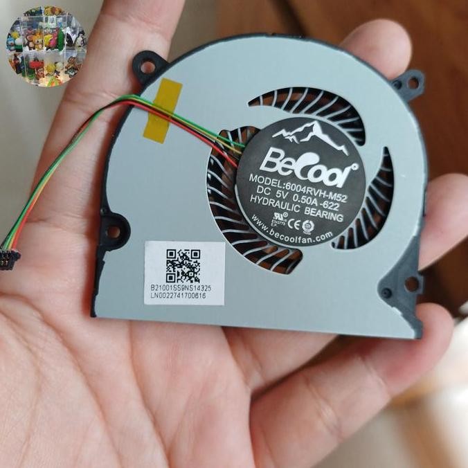 Fan Laptop Notebook Infinix X2 5V 0.50A Becool Model 6004Rvh-M52 New Stok