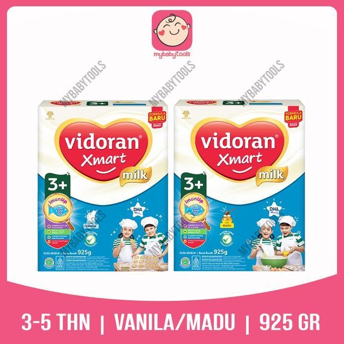 

Vidoran Xmart 1+ 3+ Imunup Vanila Madu 925Gr Susu Formula