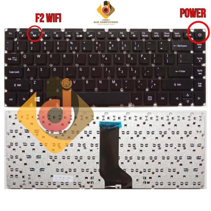 Keyboard Acer Aspire 3 A314 32 C6Km C910 C657 A314-31 A314-21 F2 Wifi New Stok