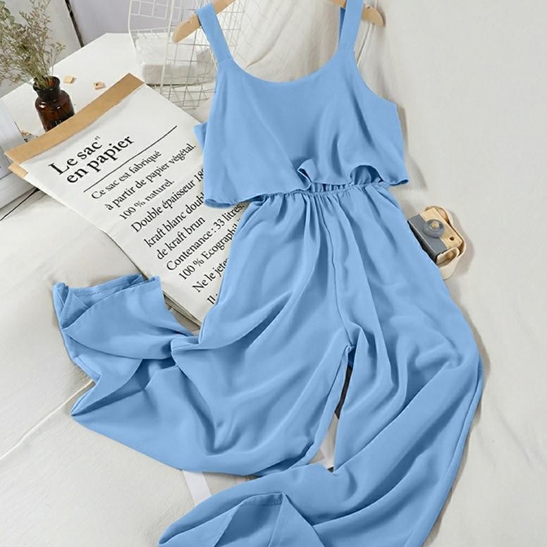 Ff Jumpsuit Via Ld 96 Cm P 130 Cm B 226 Gr Mosscrepe Viscose #4306