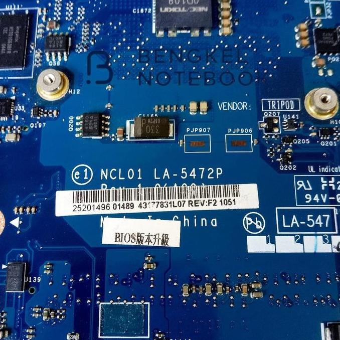 Motherboard Dell Latitude E6410 Vga Nvidia La-5472P Core I3 I5 Hm55 New Stok