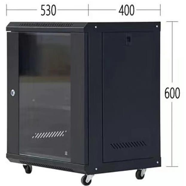 Rack Server 12U Wallmount Cabinet - Rak Lemari Server 12 U Close Rak New Stok