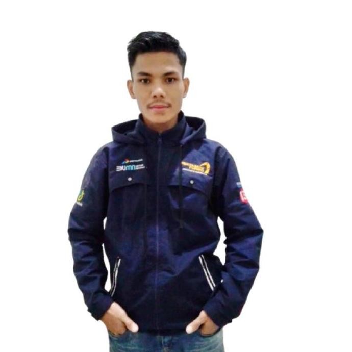 Jaket Pertamina Pertamax Turbo | Switer Hoodie My Pertamina Pria Navy Co