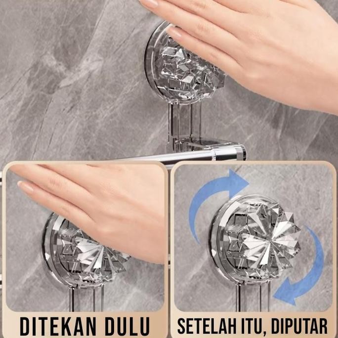 Gantungan handuk kamar mandi tanpa bor / Towel rack R043 [terbaik]