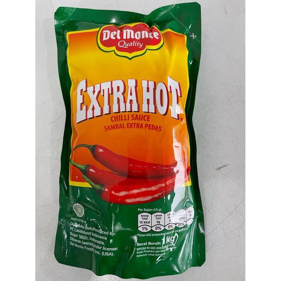 

JH8 DEL MONTE Saus Sambal Extra Hot Pouch 1kg