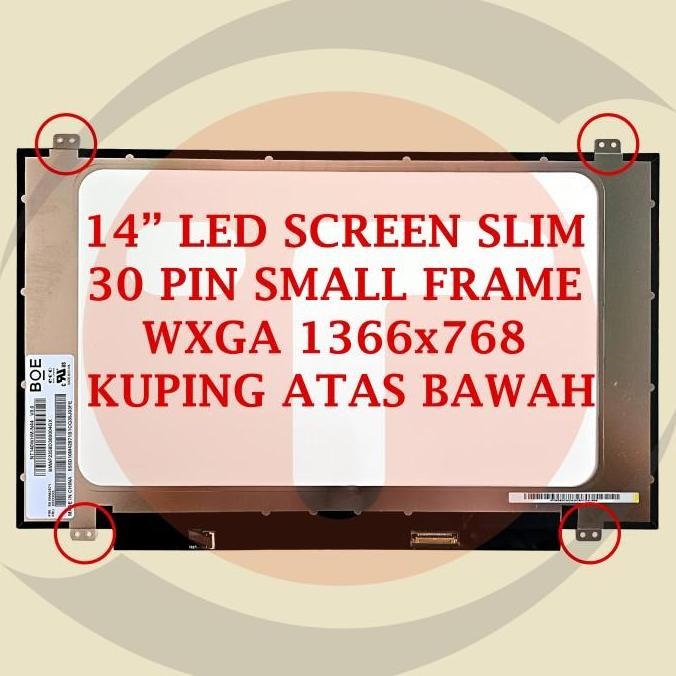 Lcd Led Untuk Asus A411Uf A411U A411 A411Q A411Qa 14" Slim 30Pin Small Frame New Stok