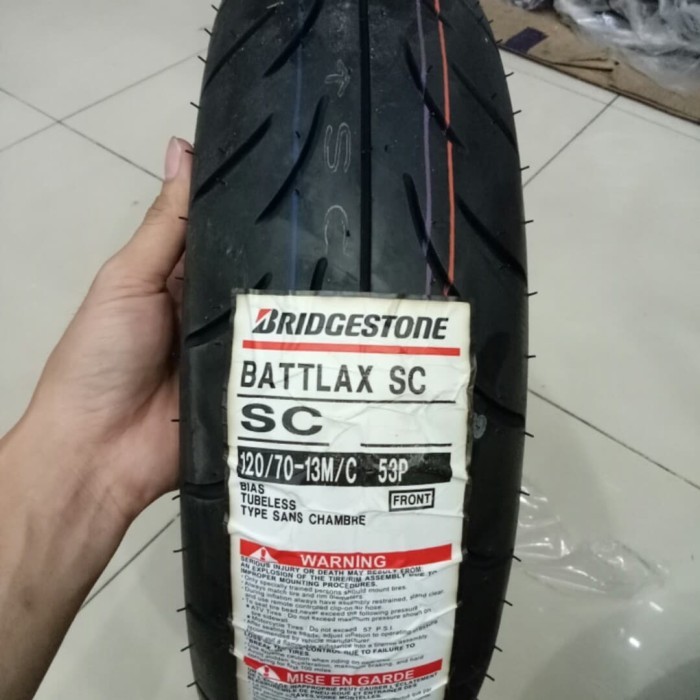 Paketan Ban Luar Battlax Sc Uk 120/70-13 Dan 150/70-13 Ban Nmax #Gratisongkir #Sale #Discount