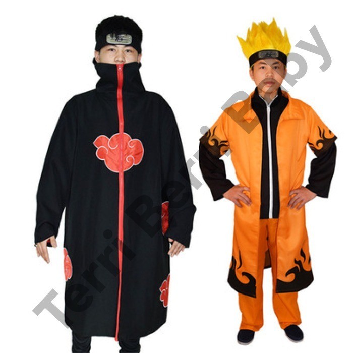 Terbaru - Jubah Cosplay Anime Naruto Hokage Yondaime Akatsuki Jubah Naruto Anime