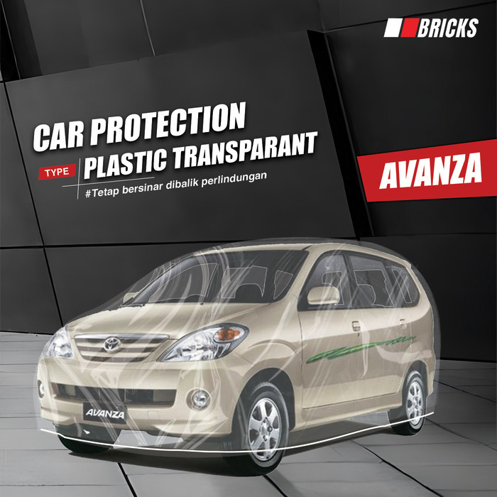 Ready Avanza Body Cover Mobil Plastik Avanza Sarung Mobil Transparan