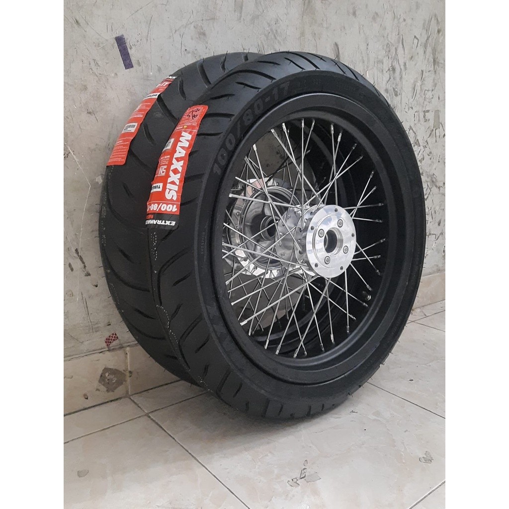 VELG SET DEPAN BELAKANG CBR 150 NEW CBR 150 OLD VIXION OLD VIXION NEW+ BAN TINGGAL PASANG SAJA
