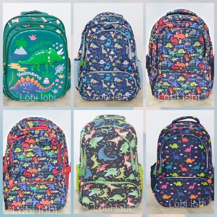 Tas Sekolah Ransel Anak Sd Dinosaurus Dino