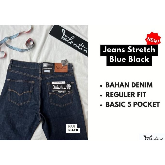Denim Stretch Pria Valentino Jeans Panjang Terlaris