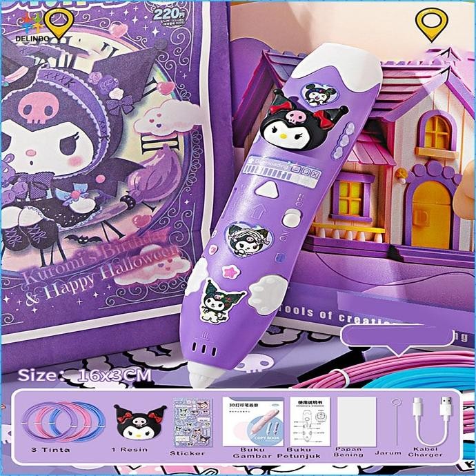 

Wireless 3D Pen Sanrio Edition Pulpen 3 Dimensi Mainan Anak Diy Stok Terbatas