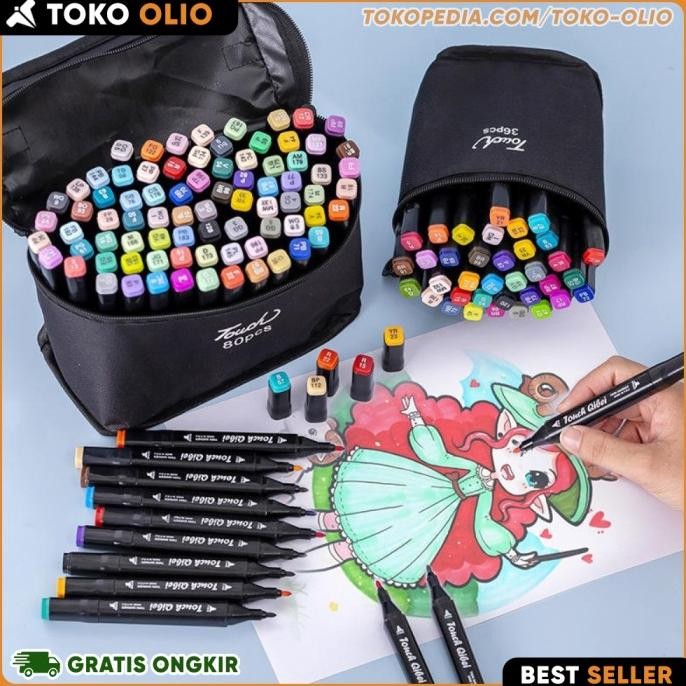 

Spidol Stabilo 2 Sisi 120 Warna Dual Side Lukis Sketsa Art Marker