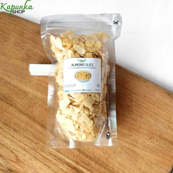 

almond slice 100 gram /almond iris almonesia calicornia usa 100 gram termurah