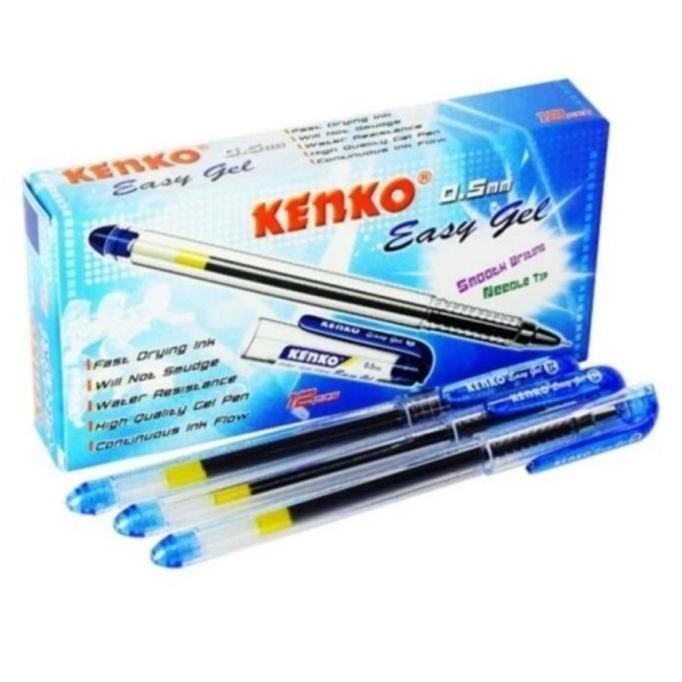 

Produk Baru!! PULPEN KENKO 0.5 EASY GEL WARNA BIRU HARGA SATU LUSIN