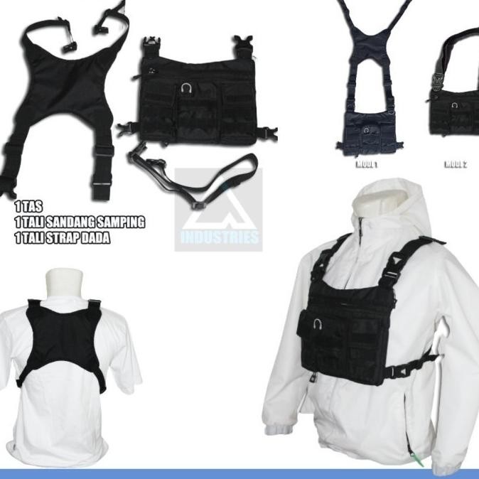 Tas Rompi Dada Pria Tactical Polisi Army Tas Depan Dada Pria Terlaris