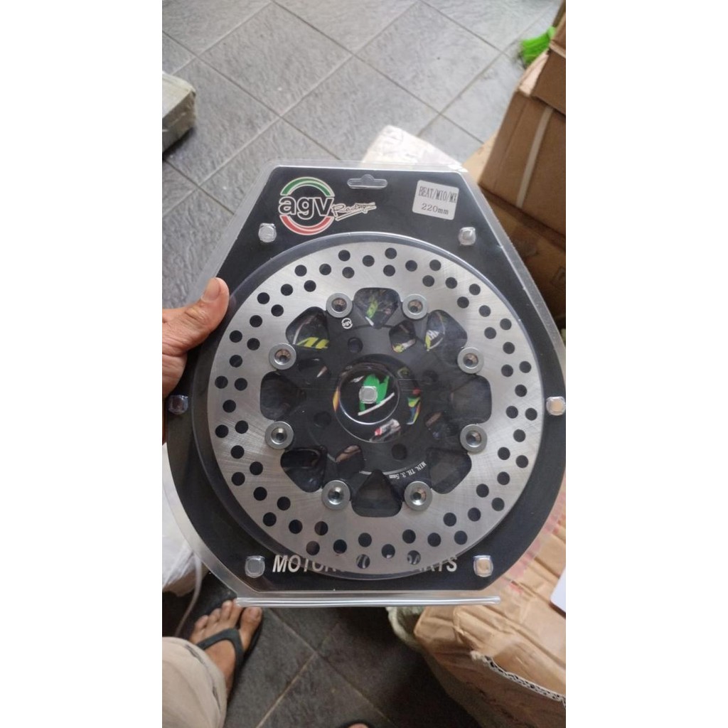 Promo AGV ORI Disc Piringan Cakram 220mm Floating VARIO160-CBS BEAT SCOOPY GENIO VARIO110/125/150 OL