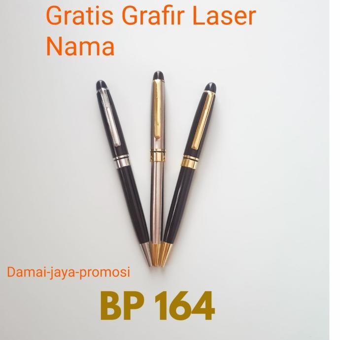 

Produk Baru!! Pulpen Elegan BP 164 + Gratis Grafir laser Nama + Box Transparan