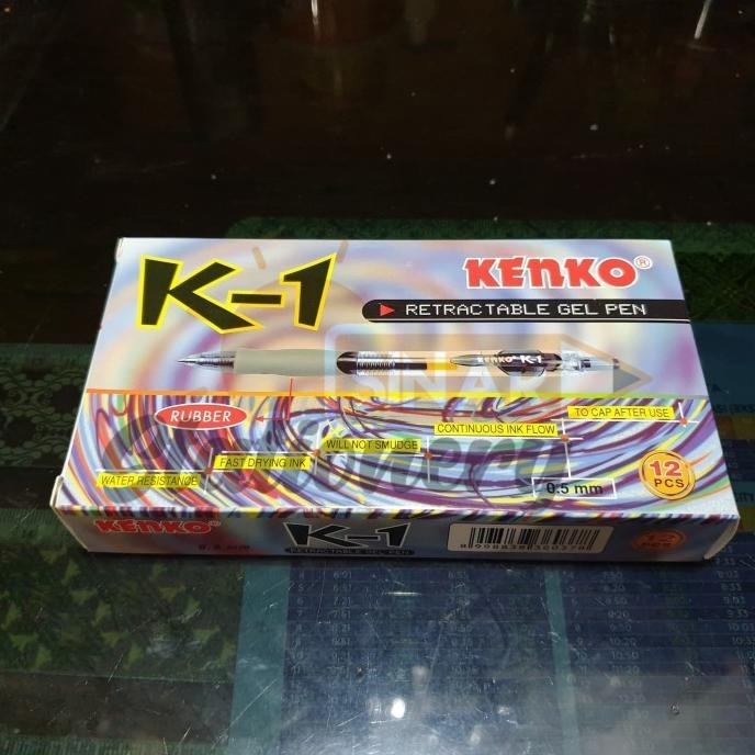 

Produk Baru!! Pulpen K1 Kenko 0.5 hitam 1pak isi 12pc