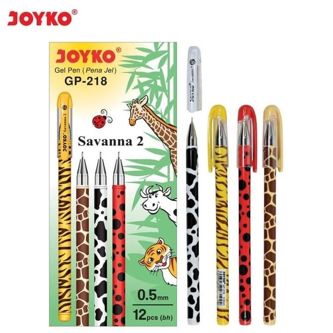 

Produk Baru!! Gel Pen / Pulpen / Pena Joyko GP-218 / Savanna 2 /0.5 mm /1 BOX 12 PCS