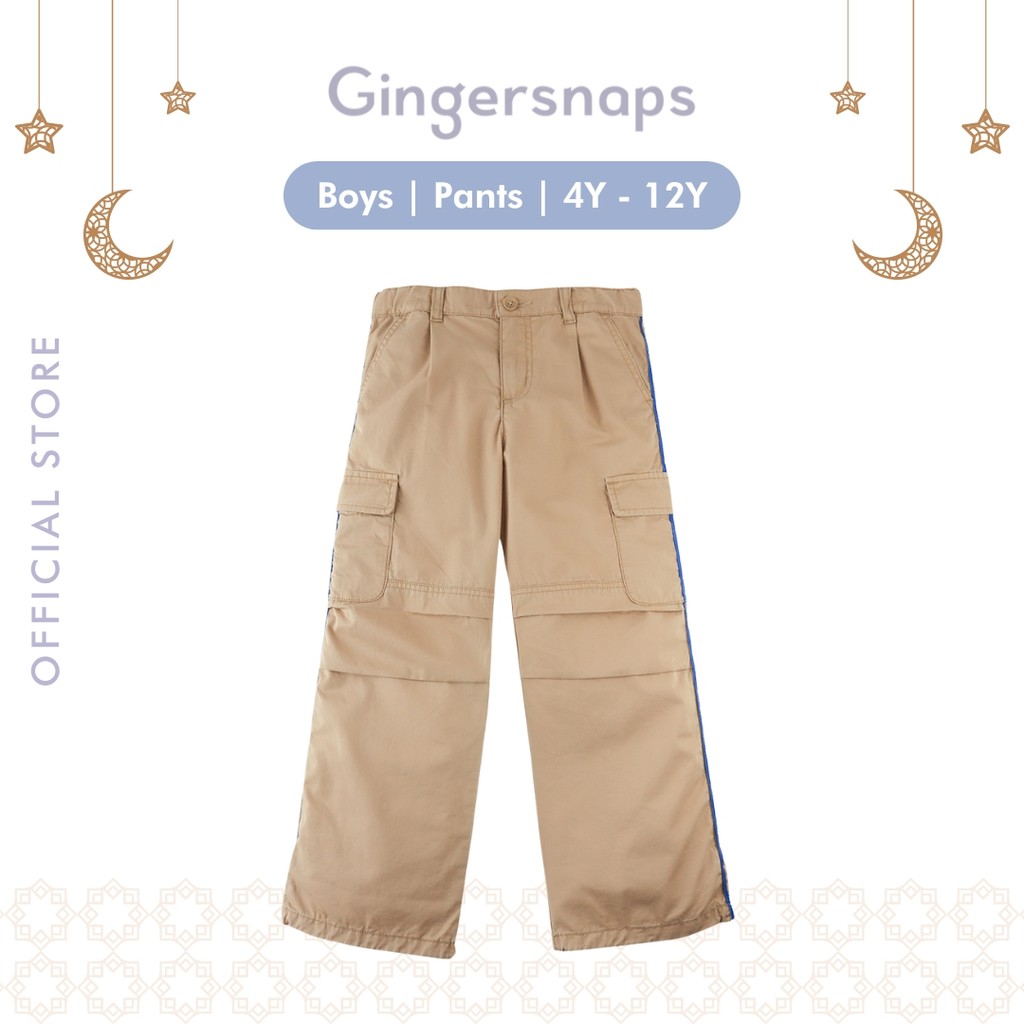 Gingersnaps Urban Maverick Pants Khaki - Celana Panjang Anak Laki (Coklat)