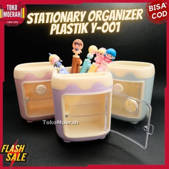 

Produk Baru!! STATIONERY ORGANIZER Y-001 RAK PULPEN PLASTIK RAK ORGANIZER DESK SET