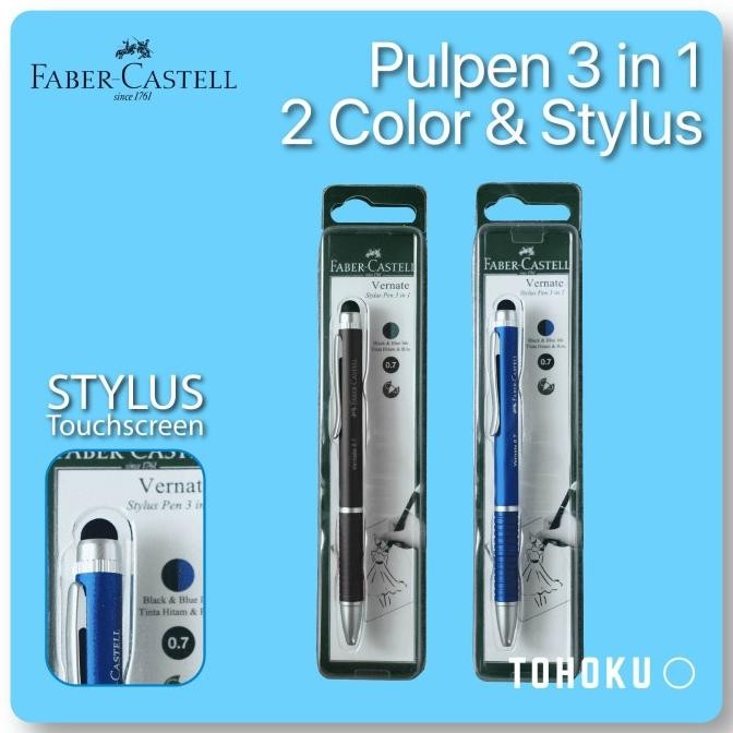 

Produk Baru!! Pulpen / Bolpen Stylus Faber Castell Vernate 2 in 1 0.7mm