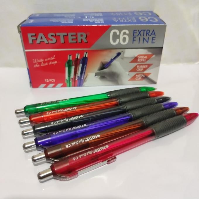 

Produk Baru!! Pulpen Faster C6 Hitam
