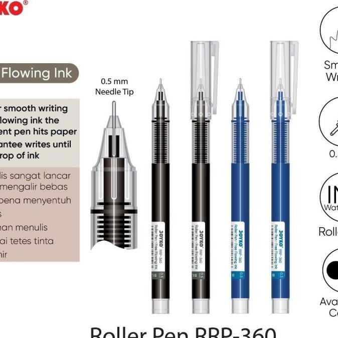 

Produk Baru!! Pulpen Gel Joyko Roller Pen RRP-360 isi 12pcs