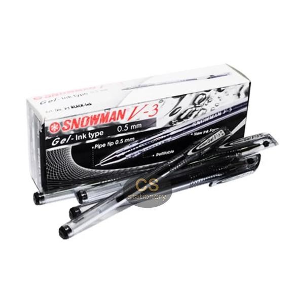 

Produk Baru!! Bolpoin / Pulpen Gel Pen Snowman V3 (12 Pcs)