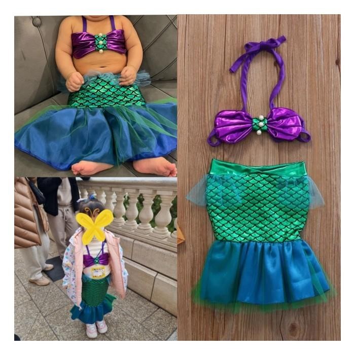 New 100% Originalll Baju Renang Anak Baju Kostum Anak Duyung Mermaid 3Bln-3Thn Import New Best Quali