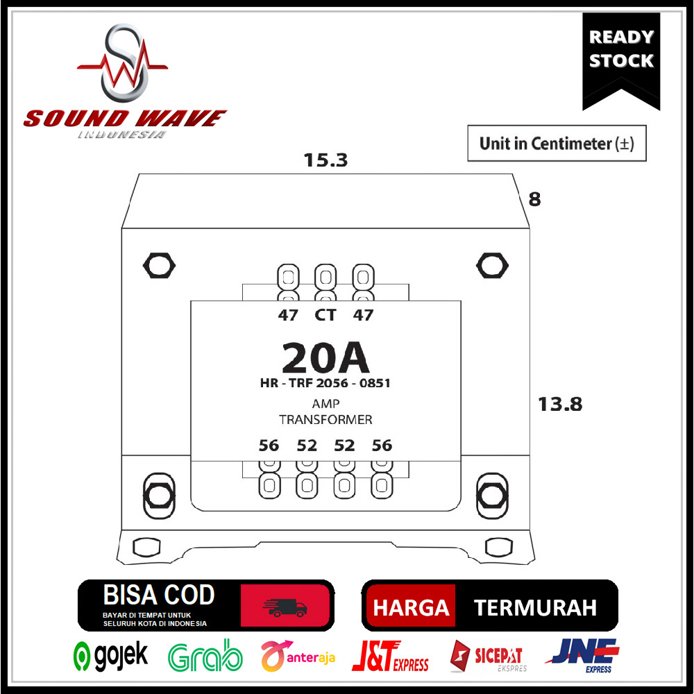 TRAFO BGR 20A CT 56V KOTAK TEMBAGA MURNI
