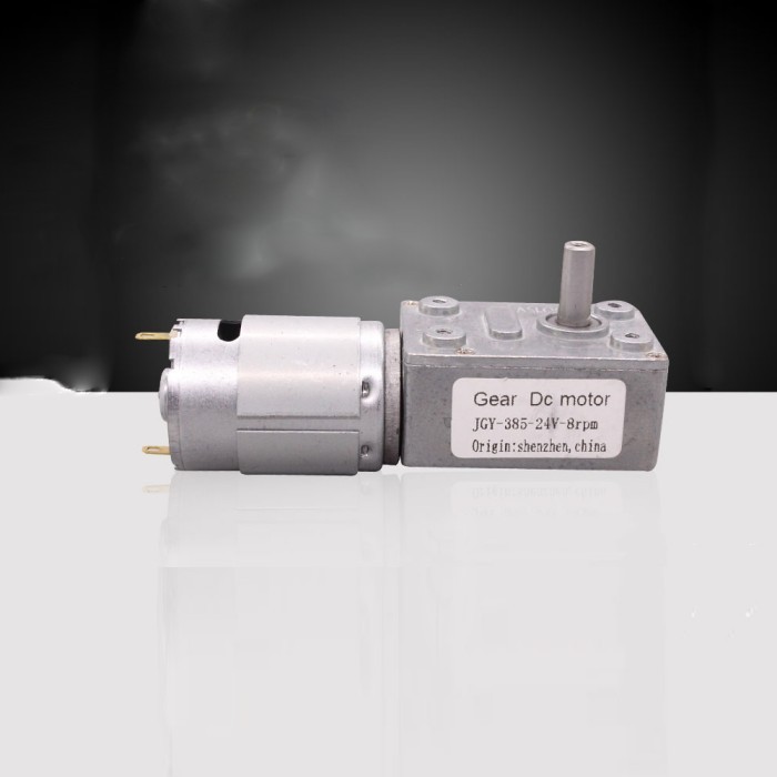 JGY385 METAL WORM GEAR DC MOTOR 12V24V5RPM-200RPM